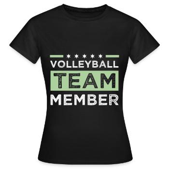 Volleyball Team - Frauen T-Shirt - Schwarz - Vorne - AI Model Female 172 dark (172cm)