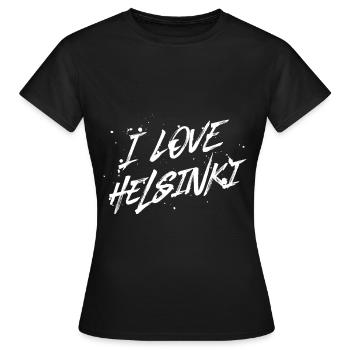 J’aime Helsinki - T-shirt Femme - noir - Devant - AI Model Female 172 dark (172cm)