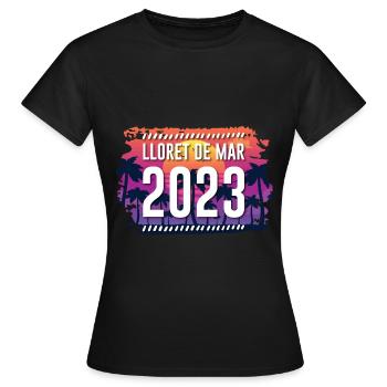 Lloret De Mar 2023 - Frauen T-Shirt - Schwarz - Vorne - AI Model Female 172 dark (172cm)
