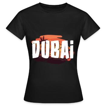 Dubai - Frauen T-Shirt - Schwarz - Vorne - AI Model Female 172 dark (172cm)