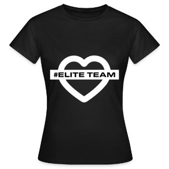 Amour du cœur de l’équipe d’élite - T-shirt Femme - noir - Devant - AI Model Female 172 dark (172cm)