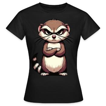Ferrets Ferret keepers Ferret owners - Women's T-Shirt - black - Front - AI Model Female 172 dark (172cm)