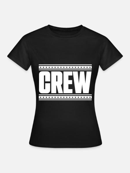 crew strich sterne linie - Frauen T-Shirt - Schwarz