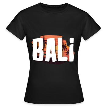 Bali - Frauen T-Shirt - Schwarz - Vorne - AI Model Female 172 dark (172cm)