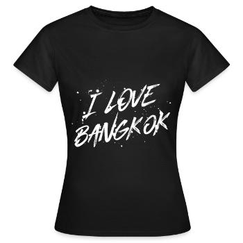 J’aime Bangkok - T-shirt Femme - noir - Devant - AI Model Female 172 dark (172cm)