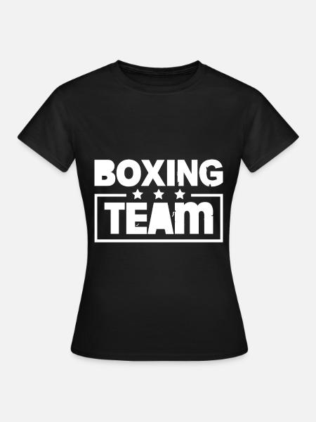 Boxing Team Bunt - Frauen T-Shirt - Schwarz