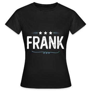 Frank - Frauen T-Shirt - Schwarz - Vorne - AI Model Female 172 dark (172cm)
