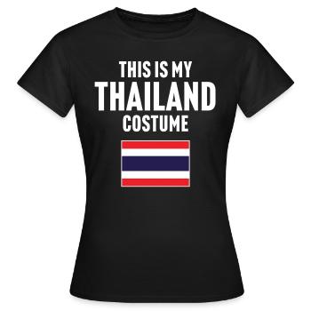 C’est mon costume de Thaïlande - T-shirt Femme - noir - Devant - AI Model Female 172 dark (172cm)