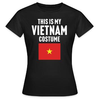 C’est mon costume de Vietnam - T-shirt Femme - noir - Devant - AI Model Female 172 dark (172cm)