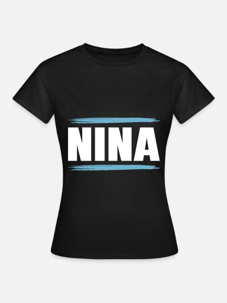 Nina - Frauen T-Shirt - Schwarz