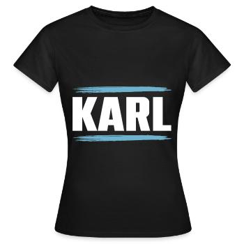 Karl - T-shirt Femme - noir - Devant - AI Model Female 172 dark (172cm)