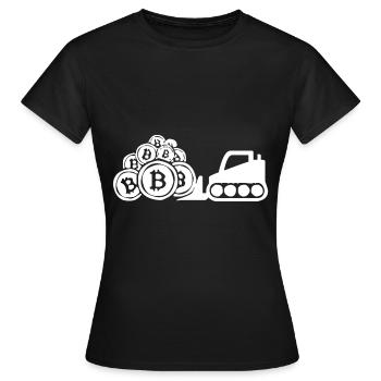 Bitcoin profit - T-shirt Femme - noir - Devant - AI Model Female 172 dark (172cm)