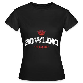 Bowling Team - Frauen T-Shirt - Schwarz - Vorne - AI Model Female 172 dark (172cm)