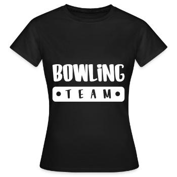 Bowling Team - Frauen T-Shirt - Schwarz - Vorne - AI Model Female 172 dark (172cm)