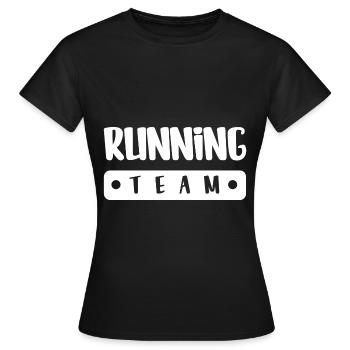 Équipe de course à pied - T-shirt Femme - noir - Devant - AI Model Female 172 dark (172cm)