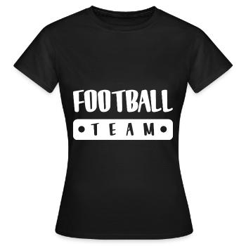 Équipe de football - T-shirt Femme - noir - Devant - AI Model Female 172 dark (172cm)