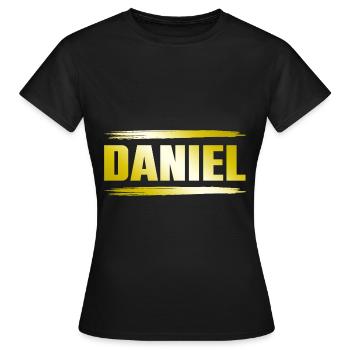Daniel - Frauen T-Shirt - Schwarz - Vorne - AI Model Female 172 dark (172cm)