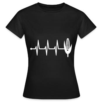 Corn Pulse - Women's T-Shirt - black - Front - AI Model Female 172 dark (172cm)