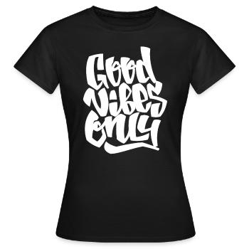 Paroles cool - T-shirt Femme - noir - Devant - AI Model Female 172 dark (172cm)