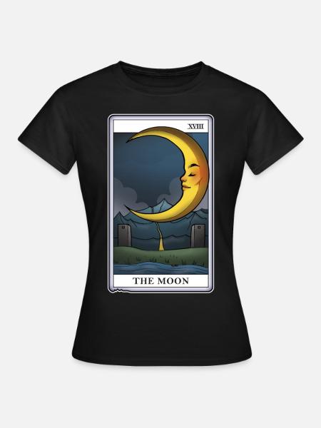 Der MOON Tarot - Frauen T-Shirt - Schwarz
