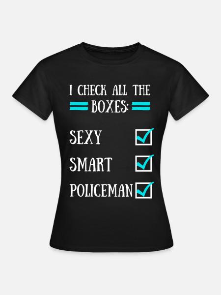Polizist - Frauen T-Shirt - Schwarz