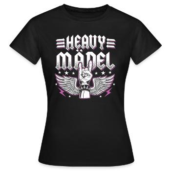 Heavy Girl Rocker Bride Heavy Metal Rocker Women - Women's T-Shirt - black - Front - AI Model Female 172 dark (172cm)