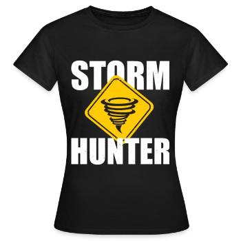 Storm Hunter - Women's T-Shirt - black - Front - AI Model Female 172 dark (172cm)