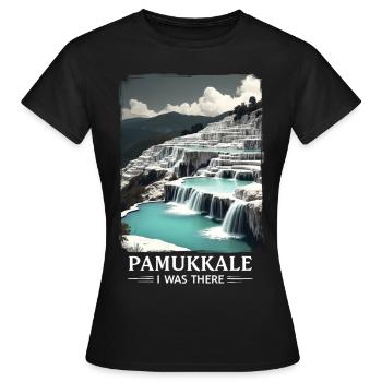 Pamukkale Turkey Tour - Women's T-Shirt - black - Front - AI Model Female 172 dark (172cm)