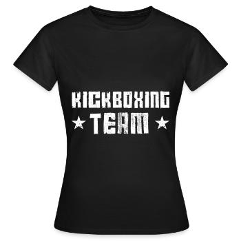 Kickboxing Team - Frauen T-Shirt - Schwarz - Vorne - AI Model Female 172 dark (172cm)