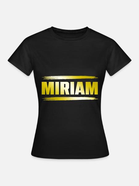 Miriam - Frauen T-Shirt - Schwarz