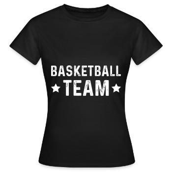 Équipe de basket-ball - T-shirt Femme - noir - Devant - AI Model Female 172 dark (172cm)