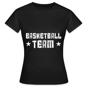 Équipe de basket-ball - T-shirt Femme - noir - Devant - AI Model Female 172 dark (172cm)