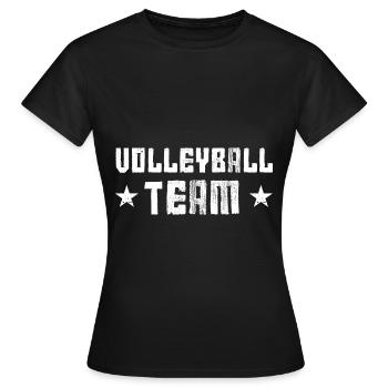 Volleyball Team - Frauen T-Shirt - Schwarz - Vorne - AI Model Female 172 dark (172cm)