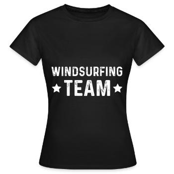 Windsurfing Team - Frauen T-Shirt - Schwarz - Vorne - AI Model Female 172 dark (172cm)