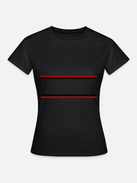 Linie Symbol Strich - Frauen T-Shirt - Schwarz