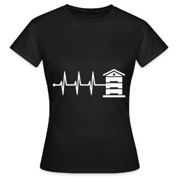 Honig Puls - Frauen T-Shirt - Schwarz - Vorne - AI Model Female 172 dark (172cm)