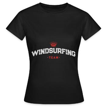 Windsurfing Team - Frauen T-Shirt - Schwarz - Vorne - AI Model Female 172 dark (172cm)