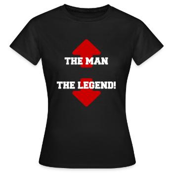Homme pénis foirer pantalon pervers drôle humour - T-shirt Femme - noir - Devant - AI Model Female 172 dark (172cm)