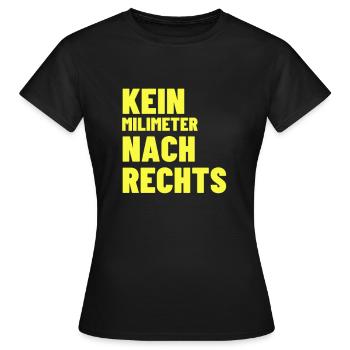 Gegen Rechts - Frauen T-Shirt - Schwarz - Vorne - AI Model Female 172 dark (172cm)