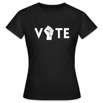 Choisissez le cadeau de liberté de politique de démocratie - T-shirt Femme - noir - Devant - AI Model Female 172 dark (172cm)