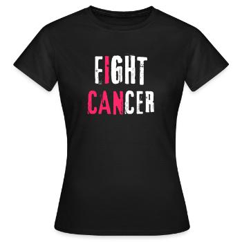 Fight Cancer Cancer Hospital Chemo Therapy - Women's T-Shirt - black - Front - AI Model Female 172 dark (172cm)