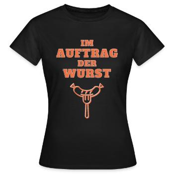 Wurst Currywurst bratwurst holzkohle hobbykoch - Frauen T-Shirt - Schwarz - Vorne - AI Model Female 172 dark (172cm)