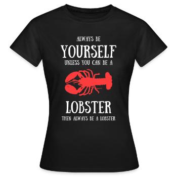 crab lobster cadeau de crustacé de mer naturel - T-shirt Femme - noir - Devant - AI Model Female 172 dark (172cm)