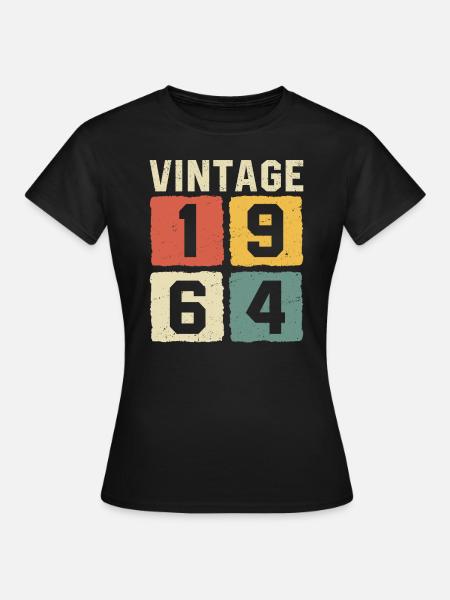 Vintage 1964 Geboren 1964 - Frauen T-Shirt - Schwarz