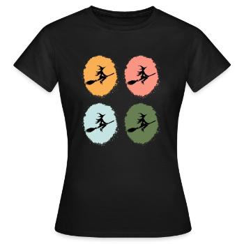 Sorcières, Sorcière Drôle, Amoureux Des Sorcières, Mystique - T-shirt Femme - noir - Devant - AI Model Female 172 dark (172cm)