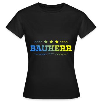 Bauherr Haus Bau - Frauen T-Shirt - Schwarz - Vorne - AI Model Female 172 dark (172cm)