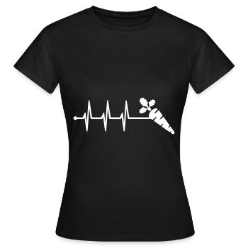 Carrot Pulse - Women's T-Shirt - black - Front - AI Model Female 172 dark (172cm)