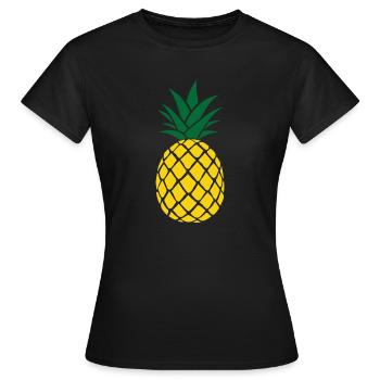 Ananas Ananas - Frauen T-Shirt - Schwarz - Vorne - AI Model Female 172 dark (172cm)