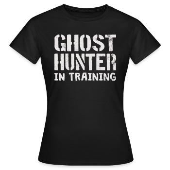 Ghost Hunter Paranormal Investigator Geisterjagd - Frauen T-Shirt - Schwarz - Vorne - AI Model Female 172 dark (172cm)