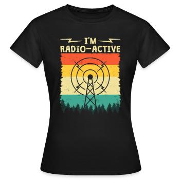 Opérateur radio amateur agréé | Radio amateur drôle - T-shirt Femme - noir - Devant - AI Model Female 172 dark (172cm)